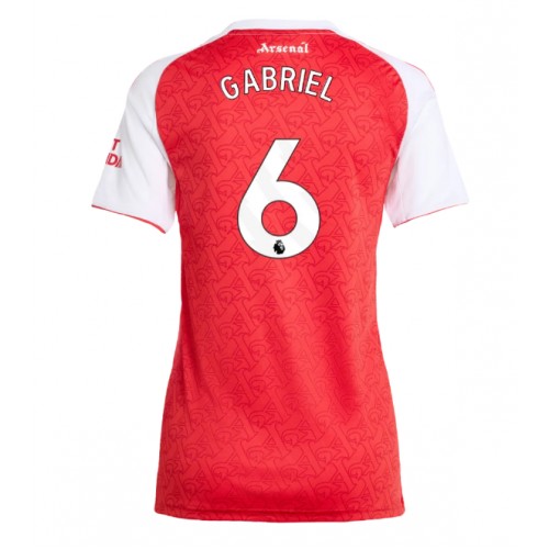 Ženski Nogometni dresi Arsenal Gabriel Magalhaes #6 Domači 2025-26 Kratek Rokav